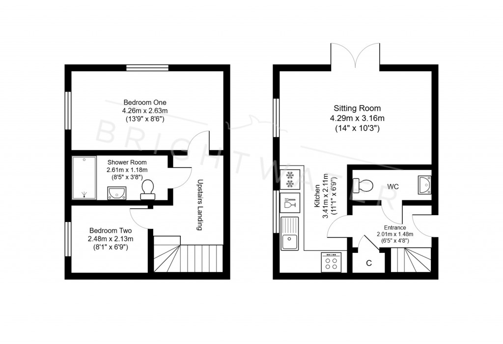 Floorplans For Roundhill, Fordingbridge, Hampshire