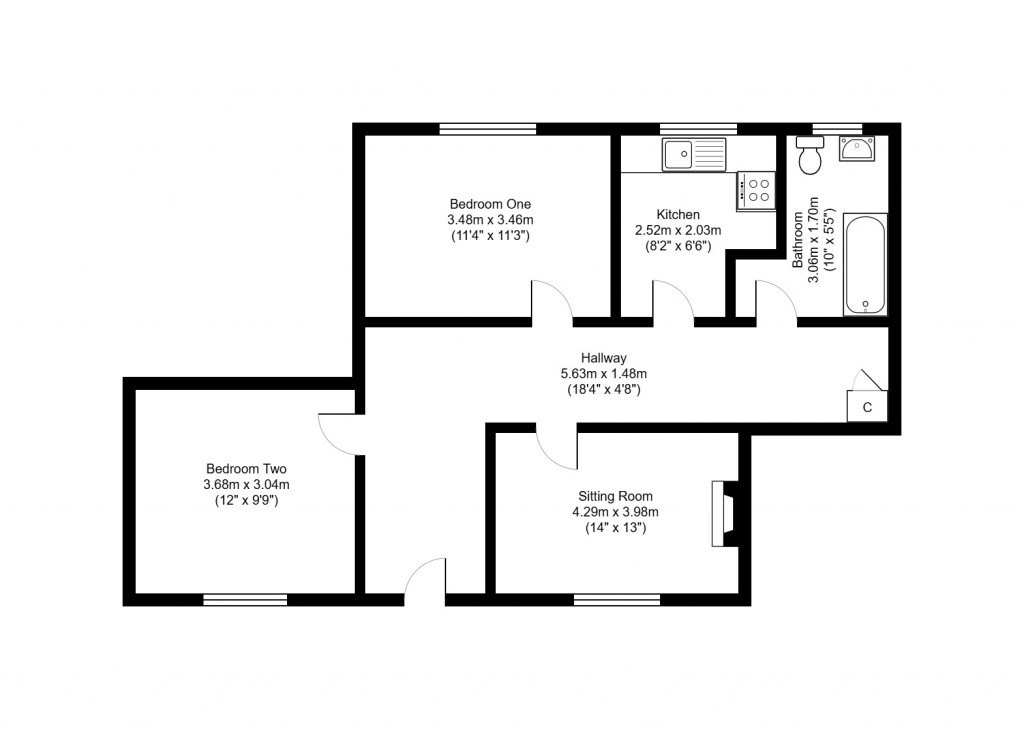 Floorplans For Linford, Ringwood, Hampshire