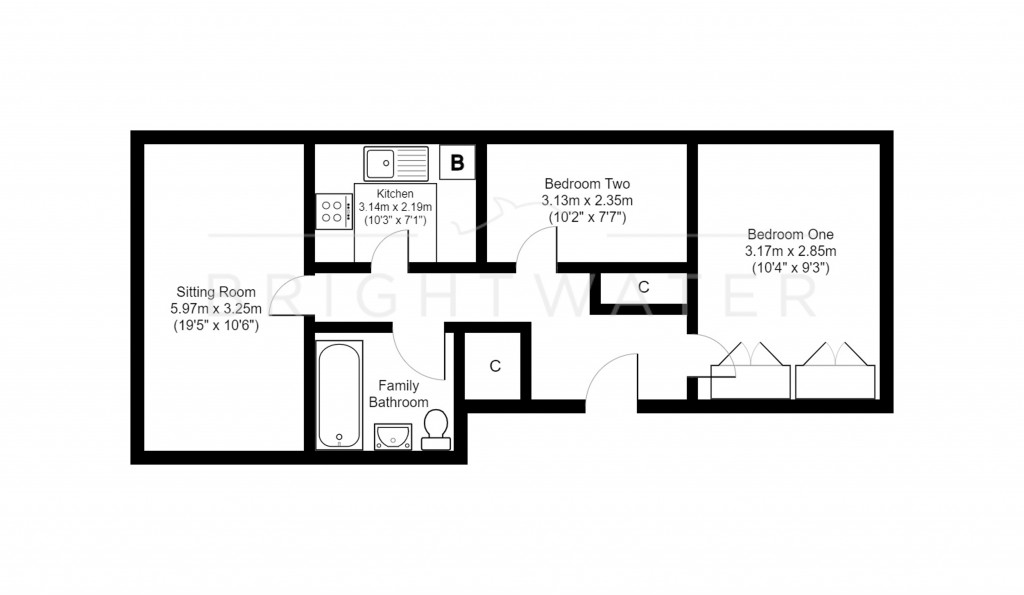 Floorplans For Southampton Road, Ringwood, Hampshire