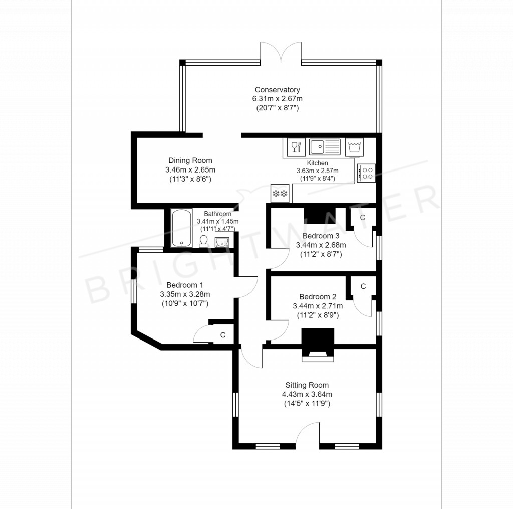 Floorplans For Hale, Fordingbridge, Hampshire